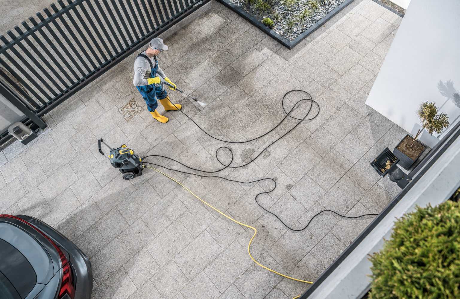 Pressure washing background